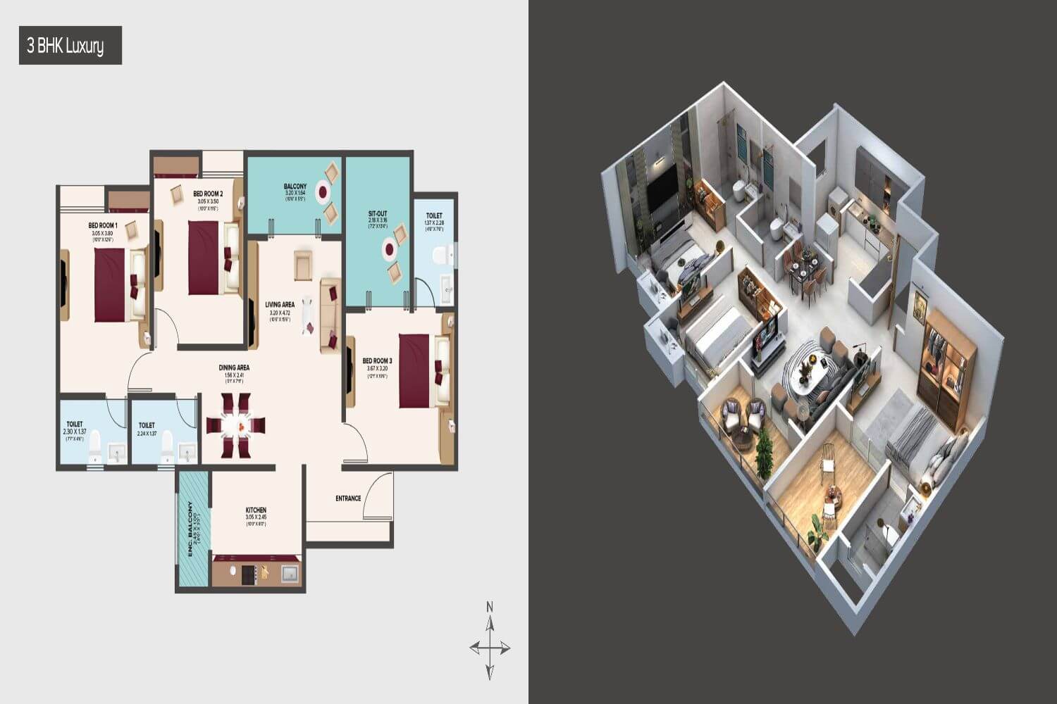 Pristine Allure Floor Plans3